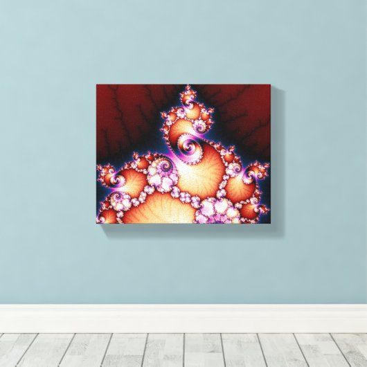 Dat is het punt - fractale kunst canvas afdruk (Insitu (Houten vloer))