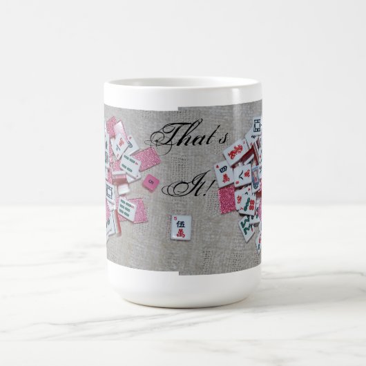 Dat is het! Roze mok van glittertegels (Center)