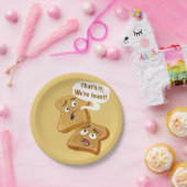 Dat is het, wij zijn toast! papieren bordje (Feest)