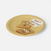 Dat is het, wij zijn toast! papieren bordje (Gekanteld)