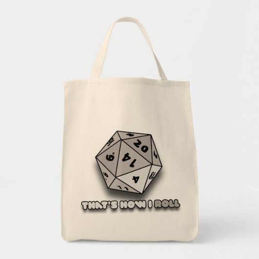 Dat is hoe ik d20 rolt tote bag (Voorkant)