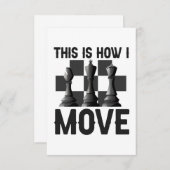 Dat is hoe ik Funny Chessboard Chess Player verpla Bedankkaart (Voorkant / Achterkant)