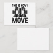 Dat is hoe ik Funny Chessboard Chess Player verpla Notitiekaartje (Voorkant / Achterkant)