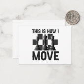 Dat is hoe ik Funny Chessboard Chess Player verpla Notitiekaartje (Voorkant / Achterkant in situ)