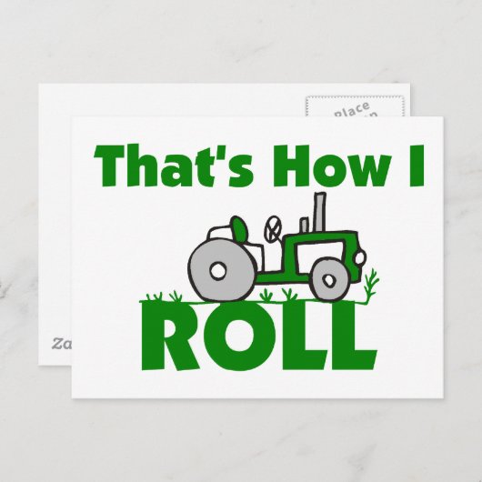 Dat is hoe ik moet rollen. briefkaart (Voorkant / Achterkant)