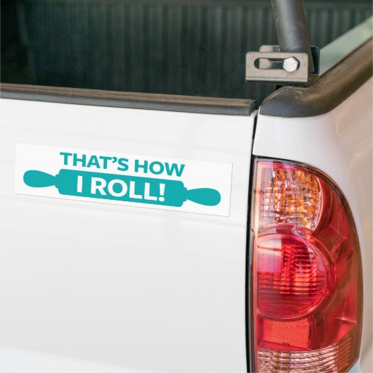 Dat is hoe ik moet rollen bumpersticker (Op Truck)