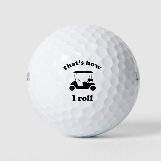 Dat is hoe ik moet rollen. golfballen (Voorkant)