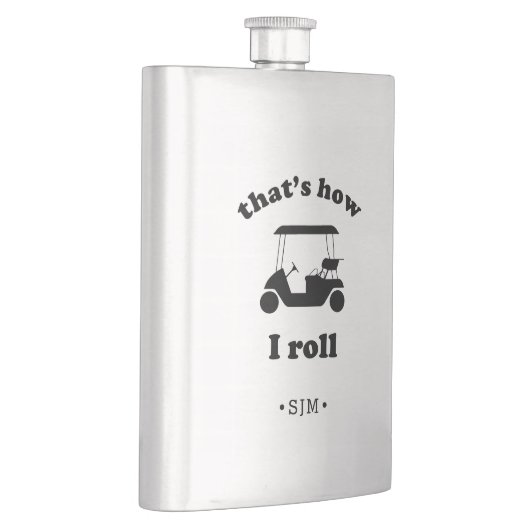 Dat is hoe ik moet rollen. | Monogrammed Golf Flacon (Rechts)
