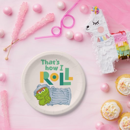 Dat is hoe ik moet rollen. papieren bordje (Feest)
