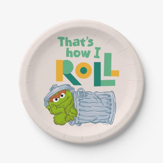 Dat is hoe ik moet rollen. papieren bordje (Voorkant)