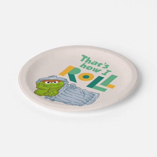 Dat is hoe ik moet rollen. papieren bordje (Gekanteld)