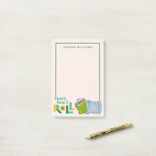 Dat is hoe ik moet rollen. post-it® notes (Op bureau)