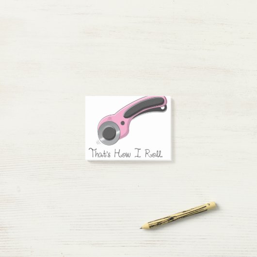 Dat is hoe ik moet rollen post-it® notes (Op bureau)