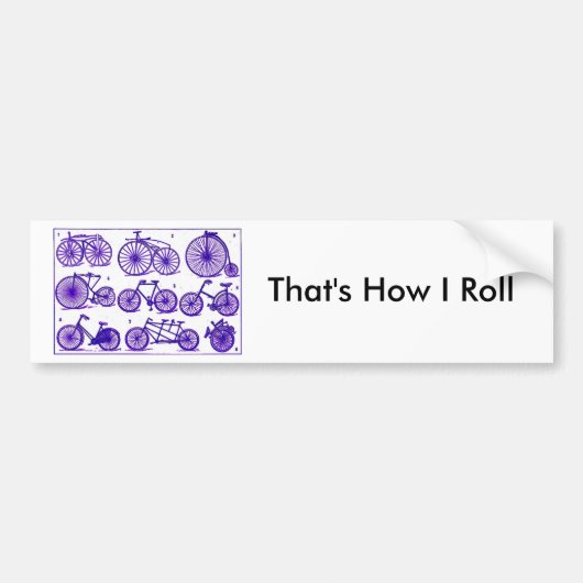 Dat is hoe ik rol bumpersticker (Voorkant)