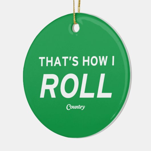 Dat is hoe ik rolt keramisch ornament (Links)