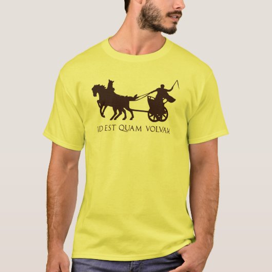 Dat is hoe ik rolt (Latijn met Romeins Chariot) T-shirt (Voorkant)