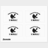 Dat is hoe ik rolt! rechthoekige sticker (Vel)