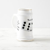 Dat is hoe ik Stein rolt Bierpul (Voorkant links)