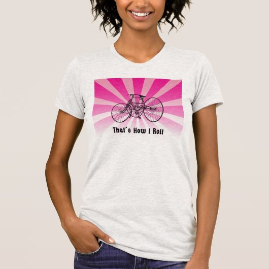 Dat is hoe ik  Tricycle T Shirt Roze rolt (Voorkant)
