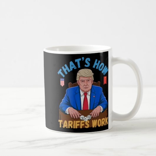 Dat is hoe tarieven werken Grappige Trump tarief m Koffiemok (Rechts)