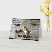 Dat is hoeveel ik van je hou! kaart (Gele Bloem)