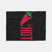Dat is Hot Red Chili Pepper Fleece Deken (Voorkant (Horizontaal))