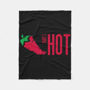 Dat is Hot Red Chili Pepper Fleece Deken