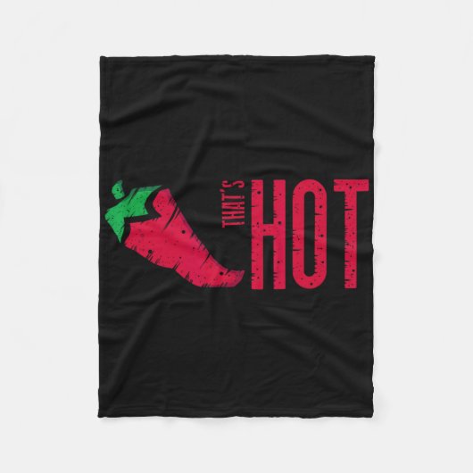 Dat is Hot Red Chili Pepper Fleece Deken (Voorkant)
