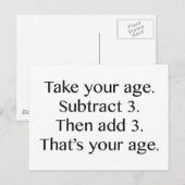Dat is jouw leeftijd briefkaart (Voorkant / Achterkant)