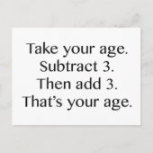 Dat is jouw leeftijd briefkaart (Voorkant)
