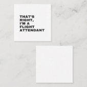 DAT IS JUIST DAT IK EEN VLIEGAANDANT BEN VIERKANTE VISITEKAARTJE (Voorkant / Achterkant)