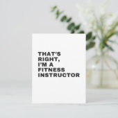 DAT IS JUIST DAT IK FITNESS INSTRUCTOR BEN BEDANKKAART (Staand voorkant)