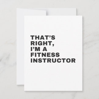 DAT IS JUIST DAT IK FITNESS INSTRUCTOR BEN BEDANKKAART