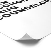 DAT IS JUIST, IK BEN EEN ALCOHOL EN DRUGSRAAD POSTER (Hoek)