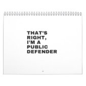 DAT IS JUIST, IK BEN EEN OPENBARE DEFENSIE KALENDER (Hoes)