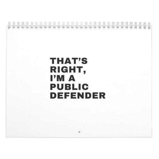 DAT IS JUIST, IK BEN EEN OPENBARE DEFENSIE KALENDER (Hoes)