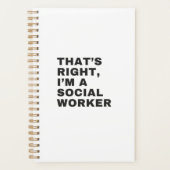 DAT IS JUIST, IK BEN EEN SOCIALE WERKNEMER PLANNER (Voorkant)