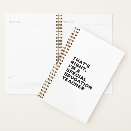 DAT IS JUIST, IK BEN EEN SPECIALE ONDERWIJS. PLANNER (Display)