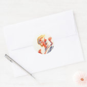 dat is kort ronde sticker (Envelop)
