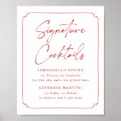 Dat is Liefde Bruiloftsfeest Signature Cocktails B Poster (Voorkant)