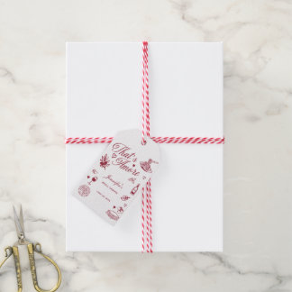 Dat is Liefde Handgetekende Italiaanse Bruiloft Fe Cadeaulabel