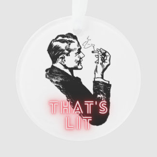 Dat is Lit - Grappig retro  roker Ornament