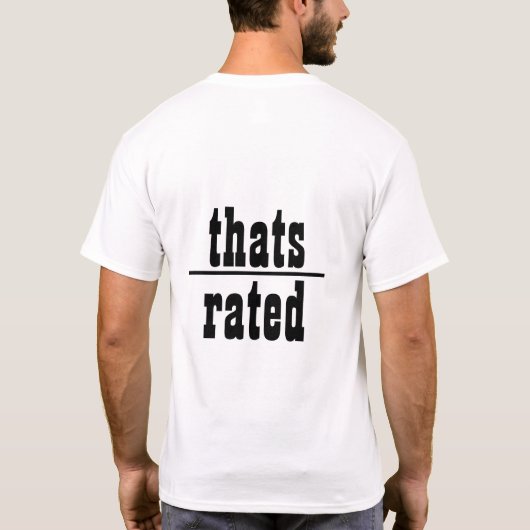 Dat is meer dan gewaardeerd creatief typografisch  t-shirt (Achterkant)