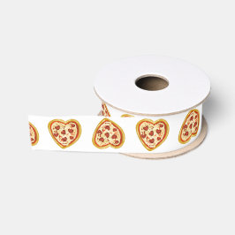 Dat is meer een pizza mijn hart Valentijnsdag Grosgrain Lint