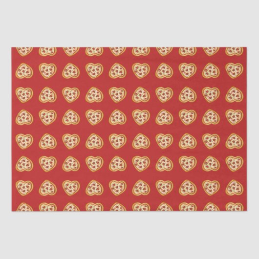 Dat is meer een pizza mijn hart Valentijnsdag Tissuepapier (Voorkant)