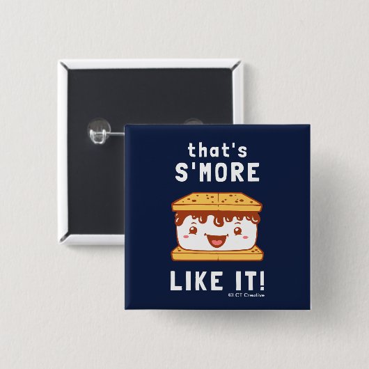 Dat is meer zoals het vierkante button 5,1 cm (Voorkant /achterkant)