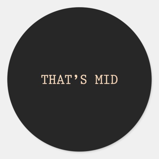 Dat is mid Griekse geschiedenis meme grappig Medio Ronde Sticker (Voorkant)