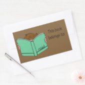 Dat is mijn boek 1 rechthoekige sticker (Envelop)