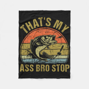 Dat is mijn bro stop - Grappige vintage visgrappig Fleece Deken