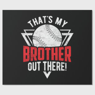 Dat is mijn broer daar! Honkbalbroer Cadeaupapier